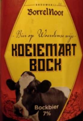 Woerden Koeiemart Bockbier etiket